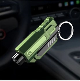 Resim Willowhaven Zeytin Yeşili 2si1 Aracı Emniyet Kemeri Kesici Cam Kırıcı Acil Durum Çekici 