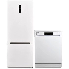 Resim VESTEL 2'li Beyaz Eşya Seti (NFK52112 E BUZDOLABI BM 4212 BULAŞIK) 