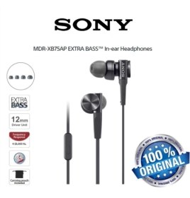 Resim Sony MDR-XB75AP Kulak Içi Ekstra Bas Mikrofonlu Kulaklık 