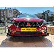Resim Fıat Egea Hb Sedan Flaplı Ön Lip Piano Black 