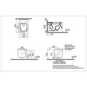 Resim VitrA S60 Smooth Flush Asma Klozet 7510L003-0090 + VitrA Unıversal 2 Soft Klozet Kapağı 121-003-909 