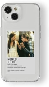 Resim Multitronic iPhone 13 Uyumlu Romeo ve Juliet Minimalist Poster Tasarım Baskılı Şeffaf Kılıf 