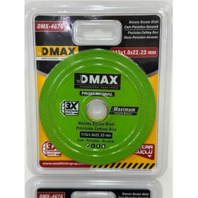 Resim Dmax DMX-4676 D-Max Cam-Seramik-Porselen Kesme Diski 115 mm( Hassas Kesim ) 