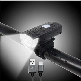 Resim Modlu Su Geçirmez LED Bisiklet Scooter Ön Far Lamba Işık Bisiklet Scooter Farı USB Şarjlı 