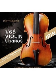 Resim Irın Irv68 Profesyonel Keman Teli - Takım E-a-d-g Nikel Gümüş Sarımlı 