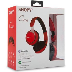 Resim Snopy SN-34BT COSY Kırmızı Mobil Telefon Uyumlu Bluetooth Kablosuz Mikrofonlu Kulaklık 