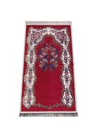 Resim Lüks Gülce Şönil Seccade Kırmızı 