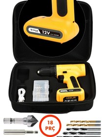 Resim ASSUR 12v Type-c USB Şarjlı Matkap Dahili Batarya Akülü Vidalama 
