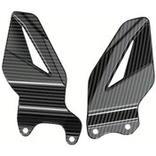 Resim Tongdashop Yamaha R6 2006-2024 Karbon Sırtlı Dayanıklı Abs Kaymaz Pedal Topuk Koruyucu 