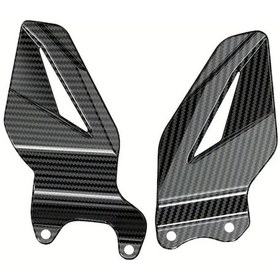 Resim Tongdashop Yamaha R6 2006-2024 Karbon Sırtlı Dayanıklı Abs Kaymaz Pedal Topuk Koruyucu 