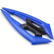 Resim Cloudstore Mavi Dinamik Kanat Stikeri - Aerodinamik Universal Spoiler Çifti 