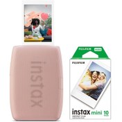 Resim Instax Mini Link 3 Pembe Akıllı Telefon Yazıcısı Ve 10'lu Mini Film Pembe 