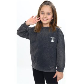 Resim Toontoy Kız Çocuk Inspirotion New Baskılı Sweatshirt Ekru 