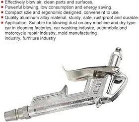 Resim Araba Silgi, Motor Hava Üfleyici Temizleyici Tabanca Temizleyici Alüminyum Alaşımlı Toz Giderme Temizleme Aracı 
