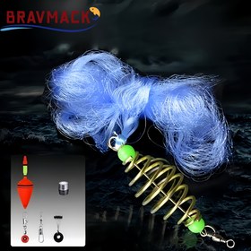 Resim 1 Set Profesyonel Patlayıcı Ağ Artı Karın Şamandırası Kombinasyon Kit, Yüksek Hassasiyetli Karanlıkta Parlayan Versiyon, Güçlü Örgülü Hat, Dolaşma Önleyici Tasarım, Tatlı Su Gölü ve Havuz Küçük Balık Avı İçin Uygun 