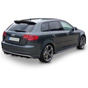 Resim plastik body kit Audi A3 Serisi 8p/8p3 (2005-2011) 4 Kapı Rs3 Model Yan Marşpiyel Seti (plastik) 