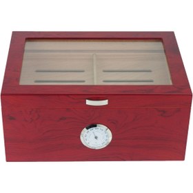 Resim Falconetti 2 Katlı Camlı Humidor Puro Kutusu Rc19 