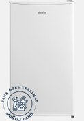 Resim Simfer 2513 - 80 Lt Büro Tipi Buzdolabı – Beyaz | LED Aydınlatmalı, 4 Yıldız Dondurucu, Enerji Tasarruflu 