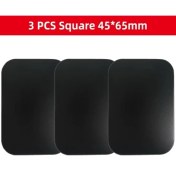 Resim GongtuShop 3 Adet Kare 45 65MM Tarzı Ack Metal Plaka Disk Mıknatıs Araç Telefon Tutacağı Demir Sac Etiket Mıknatıs Cep Telefonu Tutucu Araç Standı Montajı (Yurt Dışından) 