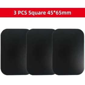 Resim GongtuShop 3 Adet Kare 45 65MM Tarzı Ack Metal Plaka Disk Mıknatıs Araç Telefon Tutacağı Demir Sac Etiket Mıknatıs Cep Telefonu Tutucu Araç Standı Montajı (Yurt Dışından) 