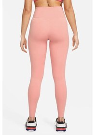 Resim Nike One Luxe Leggings Tigh Fit Lazer Kesim Soft Yumuşak Toparlayıcı Tayt Pembe Pembe 