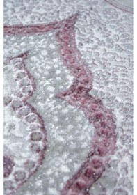 Resim Lüks Hediyelik Çeyizlik Simli Kadife Seccade Bordo 