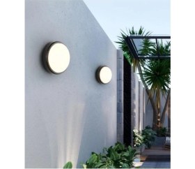 Resim Sekatech Horoz Artos 20W Yuvarlak Siyah LED Nem Su Geçirmez Banyo Bahçe Modern Tavan Lambası Beyaz Işık 6500K 
