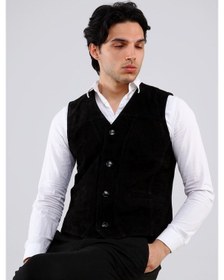Resim Erkek Hakiki Deri Yelek (545236898) 