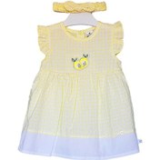 Resim S-Mall Caramell Bebek Elbisesi - Bandanalı - Elb6094 - Lemon - Sarı 