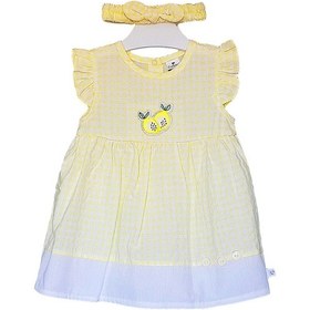 Resim S-Mall Caramell Bebek Elbisesi - Bandanalı - Elb6094 - Lemon - Sarı 