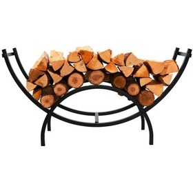 Resim Metal Odun Kovası Odun Rafı Şömine Yanı Dekoratif Odunluk 