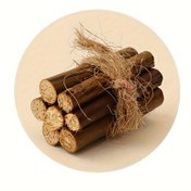 Resim 2 adet Mini Ahşap Odun Model Seti, 1:12 Ölçeği Yaratıcı Ahşap Yığını, Gerçekçi Oyuncak Evi Mutfak ve Bahçe Sahnesi Dekor Aksesuarı, Peri Bahçeleri için Mini Ahşap Odun Model Seti 