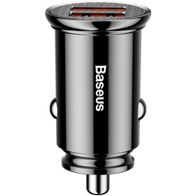 Resim Baseus Circular 30W QC3.0 Dual Hızlı Araç Şarjı Siyah 