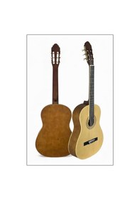 Resim Victor Klasik Gitar Seti Naturel Renk Mat Cila 
