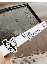 Resim Motor Plakalık Vfor Uyumlu Vendetta Lazer Kesim Pleksi 