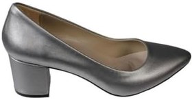 Resim YAZKIŞ Kadın Siyah Cilt 5cm Topuklu Abiye Düğün Nişan Anne Ayakkabısı Gümüş 3 