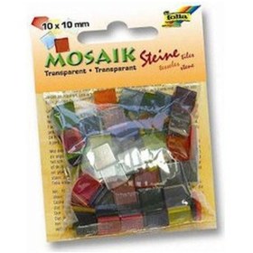 Resim Folia Transparan Mozaik 10X10 Mm. 190 Adet Karışık Renk 