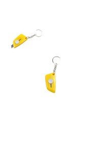 Resim Sarı Renk Minik Maket Bıçağı Anahtarlık 1 Adet Ebat: 5,5 Cm X 2,9 Cm, Bıçak Boyut: 0,9 Cm X 0,9 Cm 