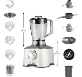 Resim Karaca Mutfak Robotu 10 Özellik Power Multifunctional Refika Swiss Cream 2000 W Hamur Yoğurma Mutfakterazisi.hediye 