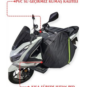 Resim Arar Pcx-n Max-max T-glamaro Max Diz Örtüsü Rüzgar Koruma Kalın Özel Yapım-2309 Siyah 