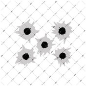 Resim Bay Etiket Msl9 Kursun Delikleri Sticker 5Li Set 