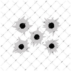 Resim Bay Etiket Msl9 Kursun Delikleri Sticker 5Li Set 