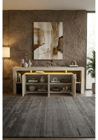 Resim Kale Ledli Konsol 200 Cm Traverten 