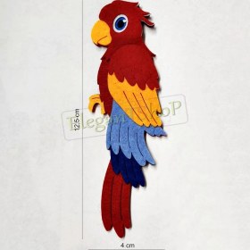 Resim Elegantshop Papağan - Keçe Arma, Yama, Aplike, Patch 