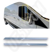 Resim ueskrom Ford Transit Krom Cam Direk Çıtası 2003-2013 Uyumlu 2 prç. 
