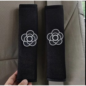 Resim So Iconic 2 Adet Kamelya Çiçekli Çok Şık Emniyet Kemeri Kılıfı 