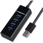 Resim checkmate 4 Port Usb Hub 3.0 Usb Çoklayıcı Usb Çoğaltıcı Switch Port Işıklı 