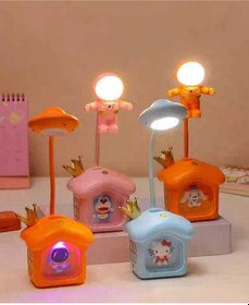 Resim Kalemlik Renkli Astronot Başlık Masa Lambası Çok Renkli 