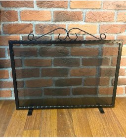 Resim Ferforje Desenli Şömine Siperlik . Ferforjeli Siperlik Şömine 