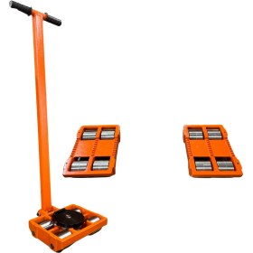 Resim 12 Ton Kapasiteli Metal Tekerlekli Makina Taşıma Arabası, 360° Dönebilen Endüstriyel Tip Yük Taşıma Arabası, Domuz Arabası 